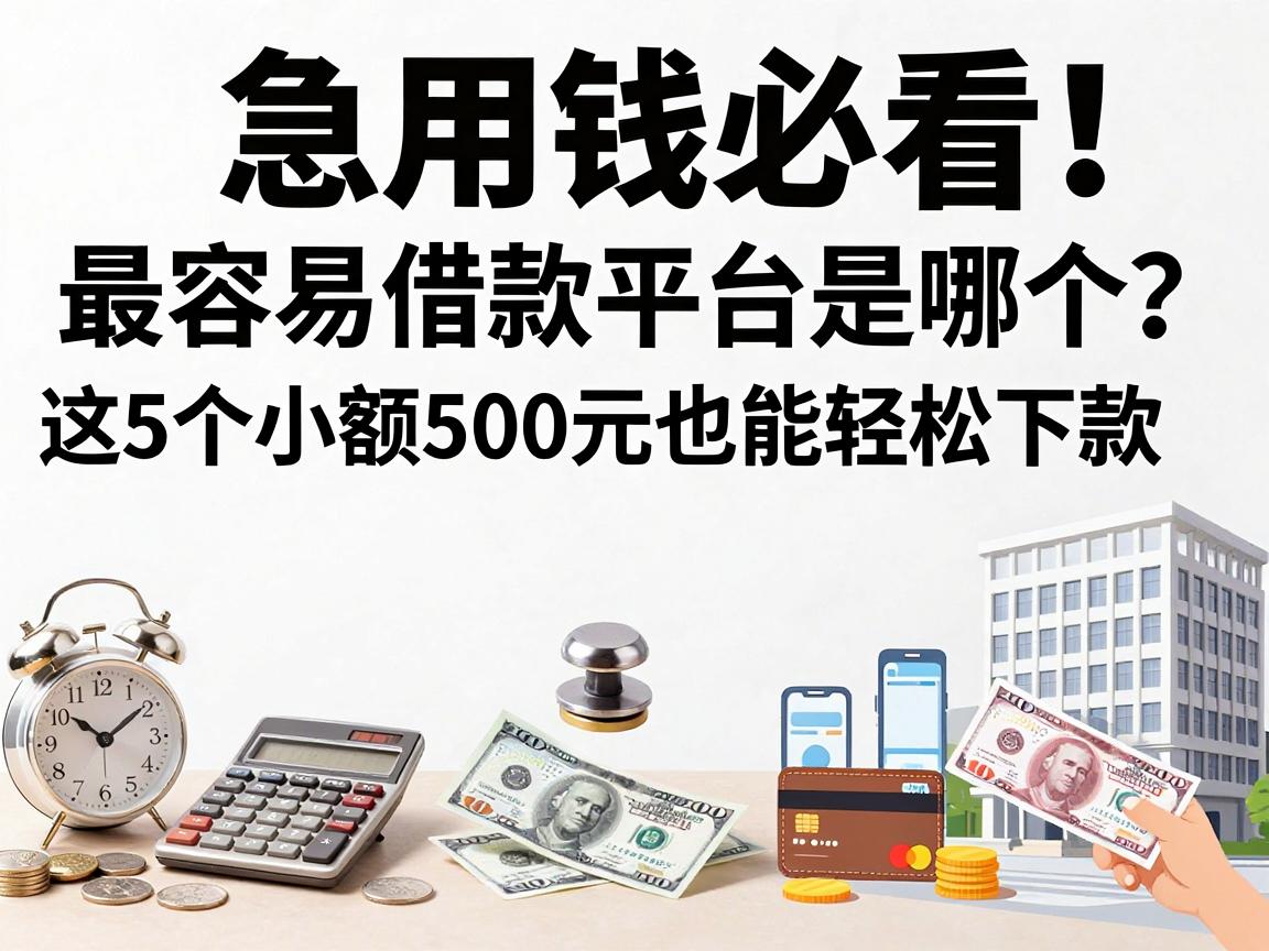 急用钱必看！最容易借款平台是哪个？这5个小额500元也能轻松下款