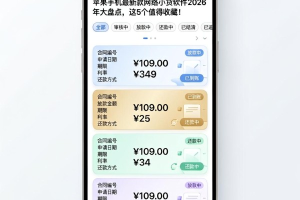 苹果手机最新款网络小贷软件2026年大盘点，这5个值得收藏！