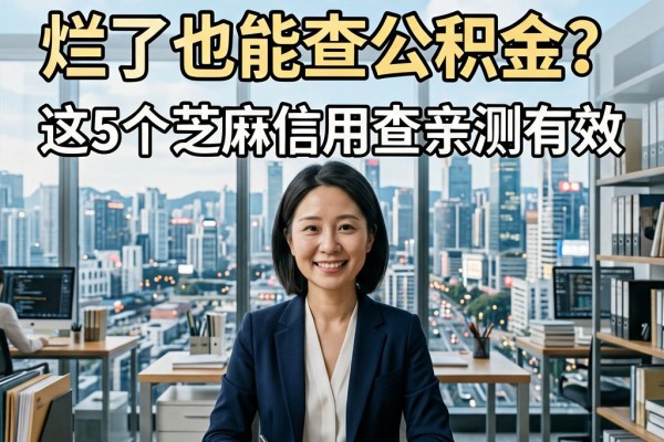实测!征信黑、不好、烂了也能查公积金?这5个芝麻信用查看方法亲测有效