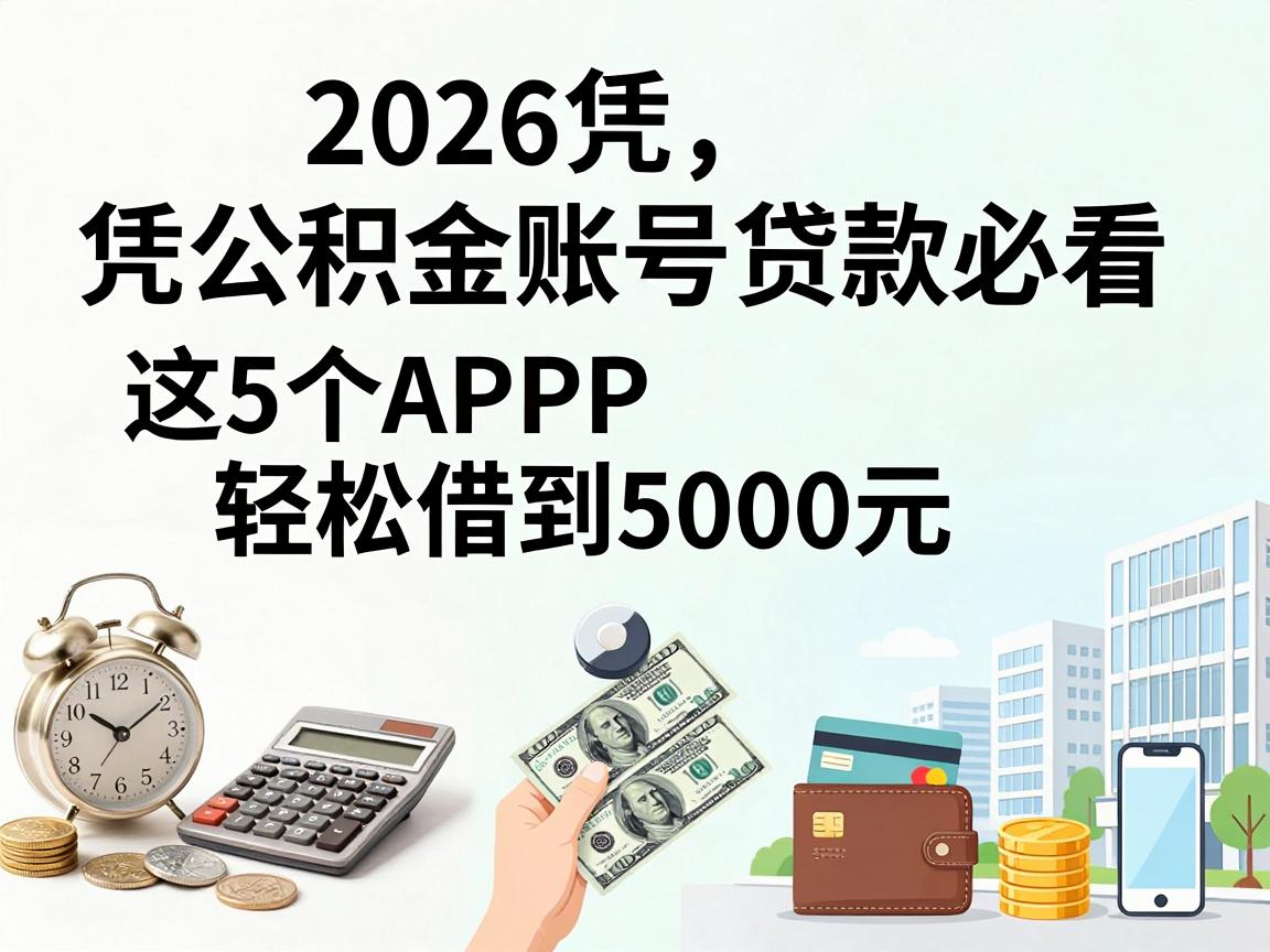 内部人爆料!2026凭公积金账号贷款必看,这5个APP轻松借到5000元