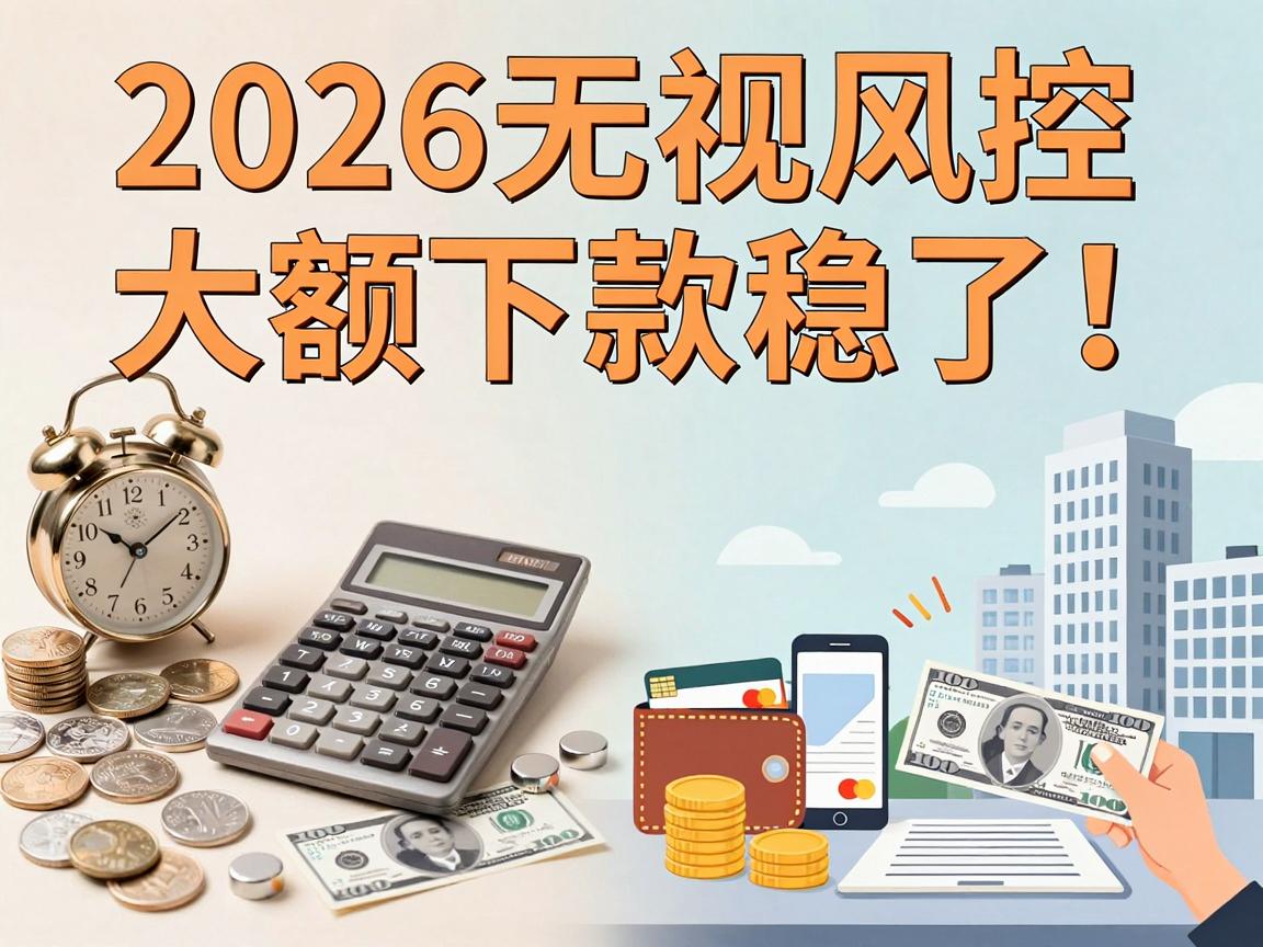 2026无视风控大额下款稳了！这5个渠道火速收藏