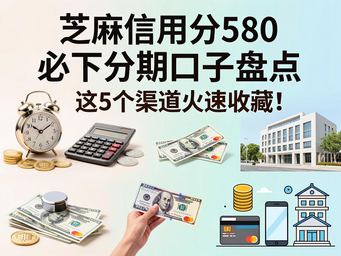 芝麻信用分580必下分期口子盘点,这5个渠道火速收藏!