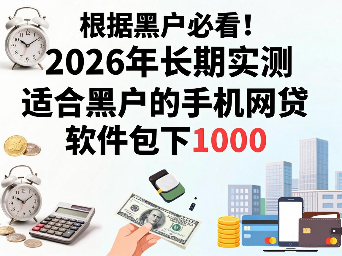 黑户必看！2026年长期实测：适合黑户的手机网贷软件包下1000，速领
