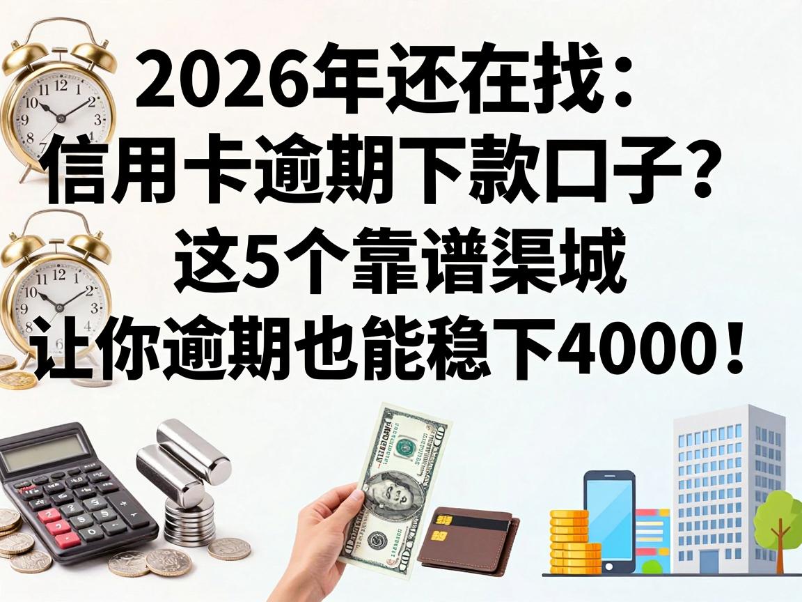 2026年还在找信用卡逾期下款口子?这5个靠谱渠道让你逾期也能稳下4000!