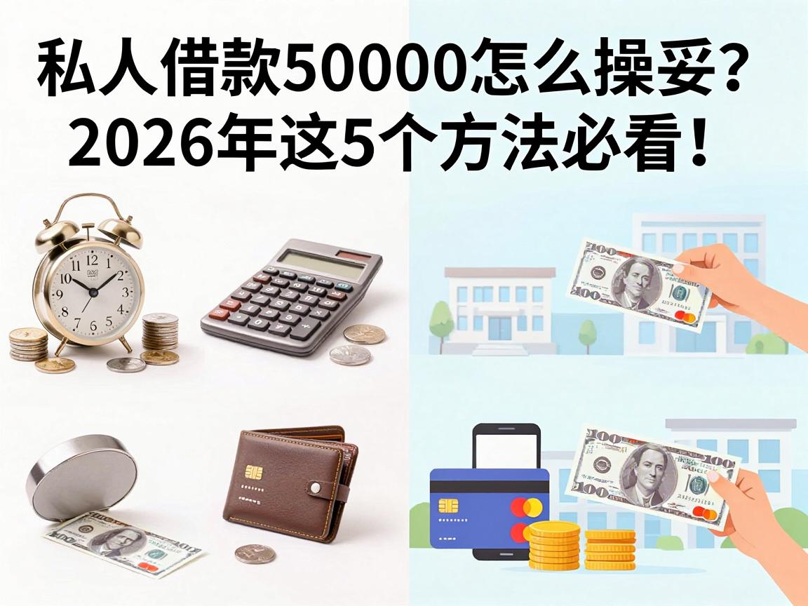 私人借款50000怎么操作最稳妥？2026年这5个方法必看！
