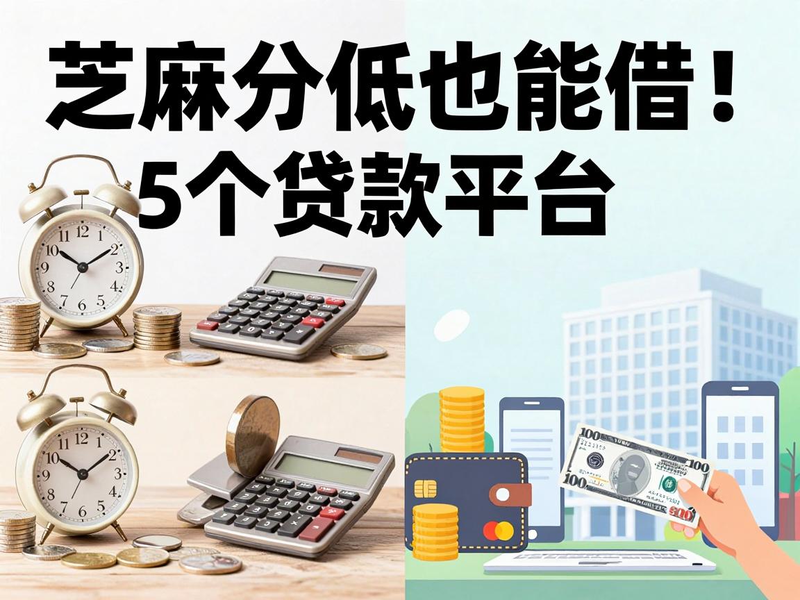 网贷逾期、芝麻分低也能借！这5个贷款平台信用差照样马上放款