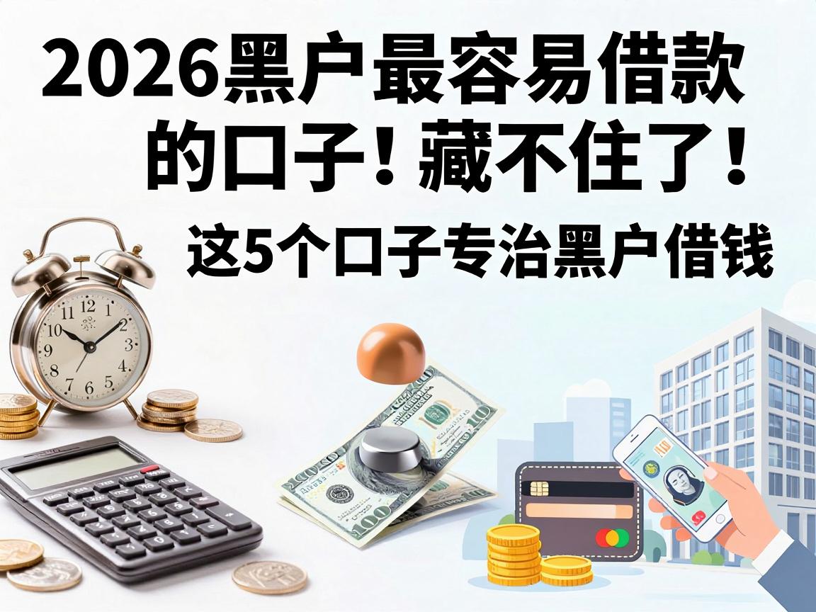 2026黑户最容易借款的口子藏不住了!这5个口子专治黑户借钱2500秒到账