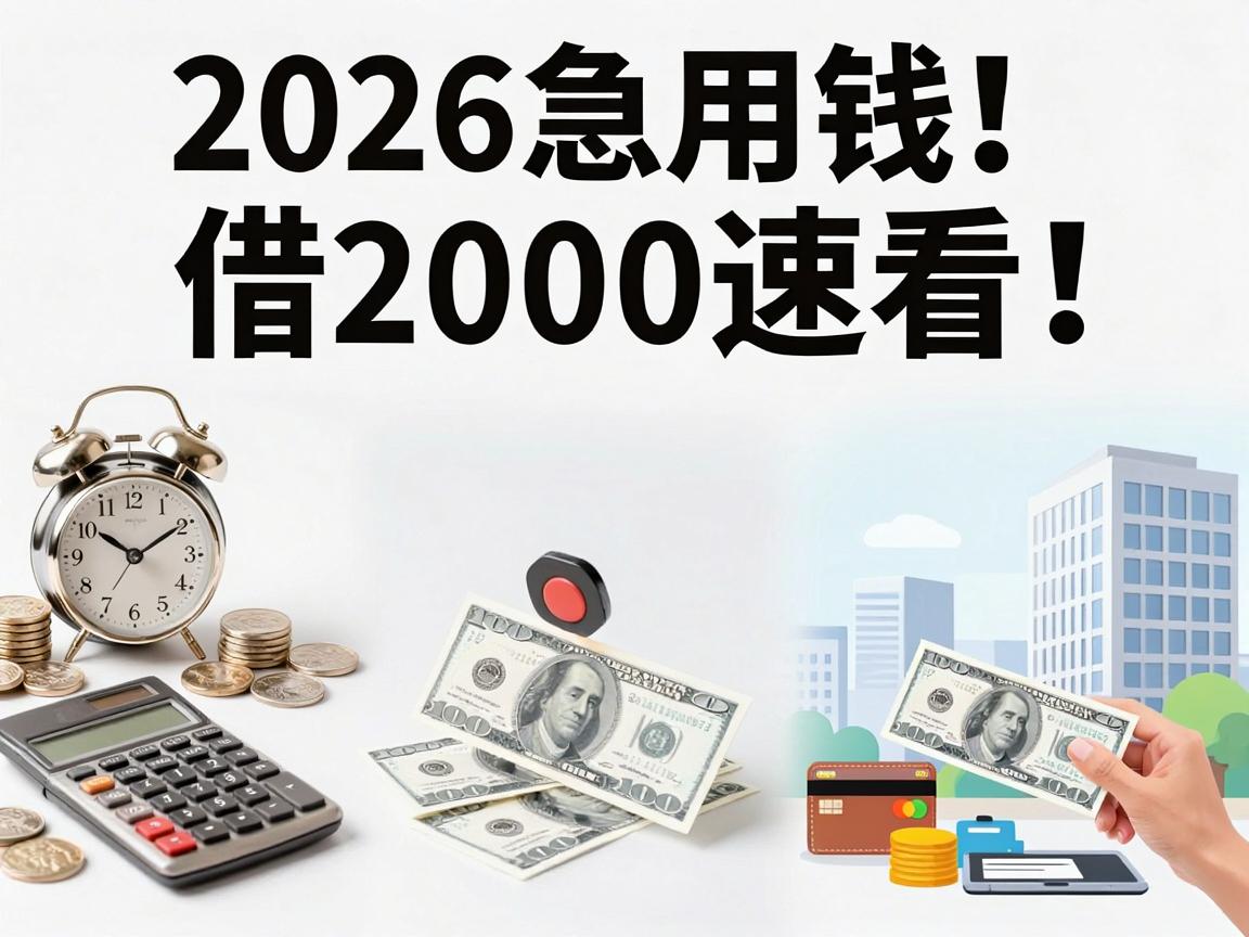黑户身份证借钱借2000速看!2026急用钱这5个短期周转网贷平台必试