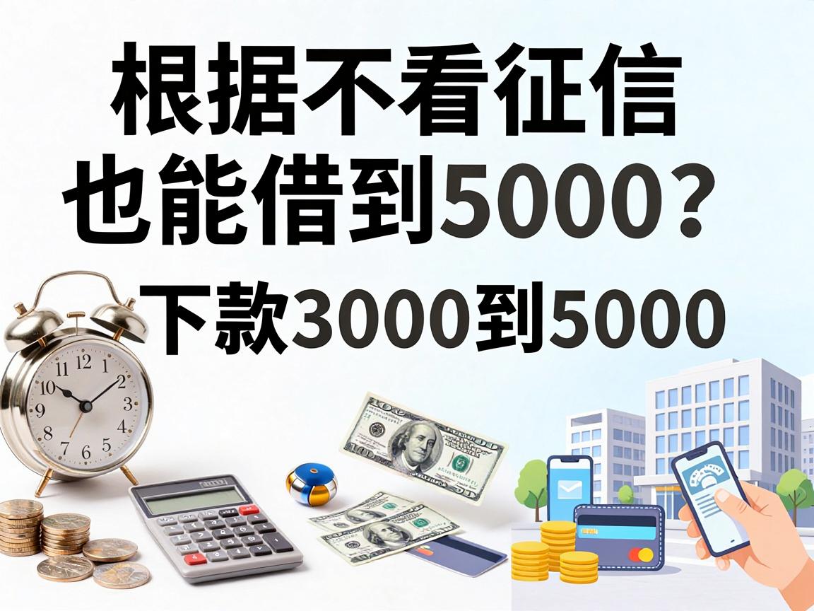 不看征信也能借到5000？盘点5个征信要求低、能下款3000到5000的口子