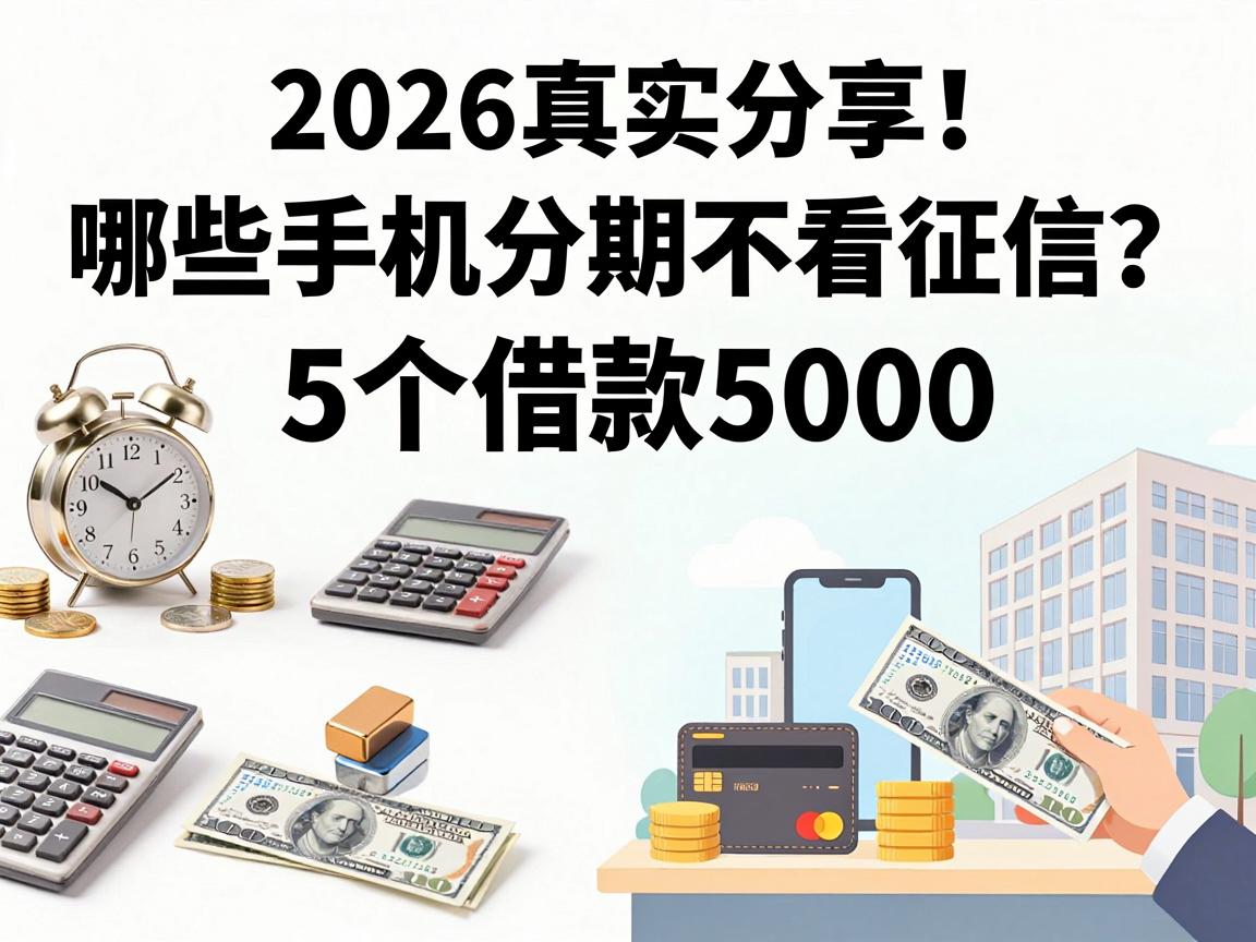 2026真实分享!哪些手机分期不看征信?这5个借款5000的软件对征信要求不高