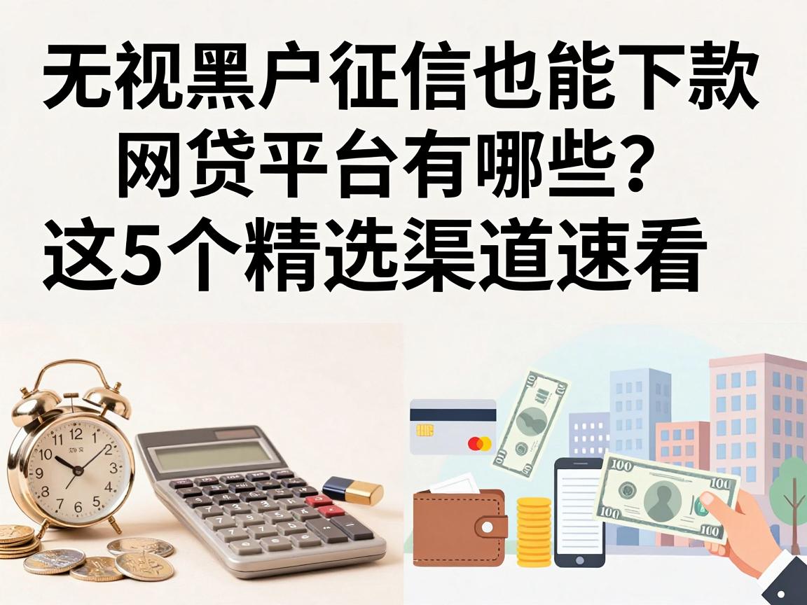 无视黑户征信也能下款的网贷平台有哪些？这5个精选渠道速看