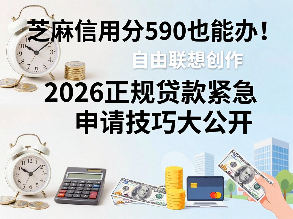 芝麻信用分590也能办！2026正规贷款紧急申请技巧大公开