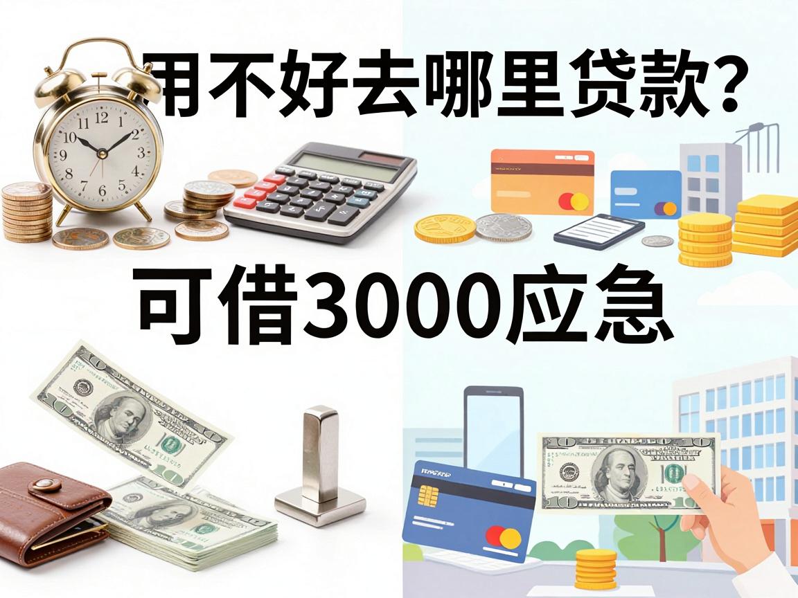 信用不好去哪里贷款？这5个借钱软件可借3000应急，今日亲测有效