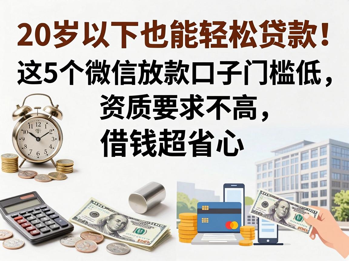 20岁以下也能轻松贷款！这5个微信放款口子门槛低、资质要求不高，借钱超省心