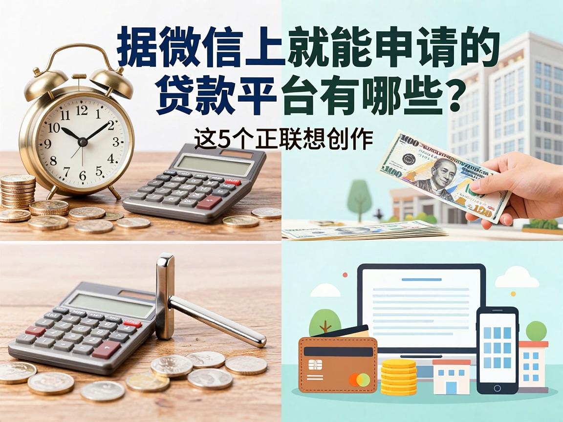 微信上就能申请的贷款平台有哪些？这5个正规渠道值得收藏