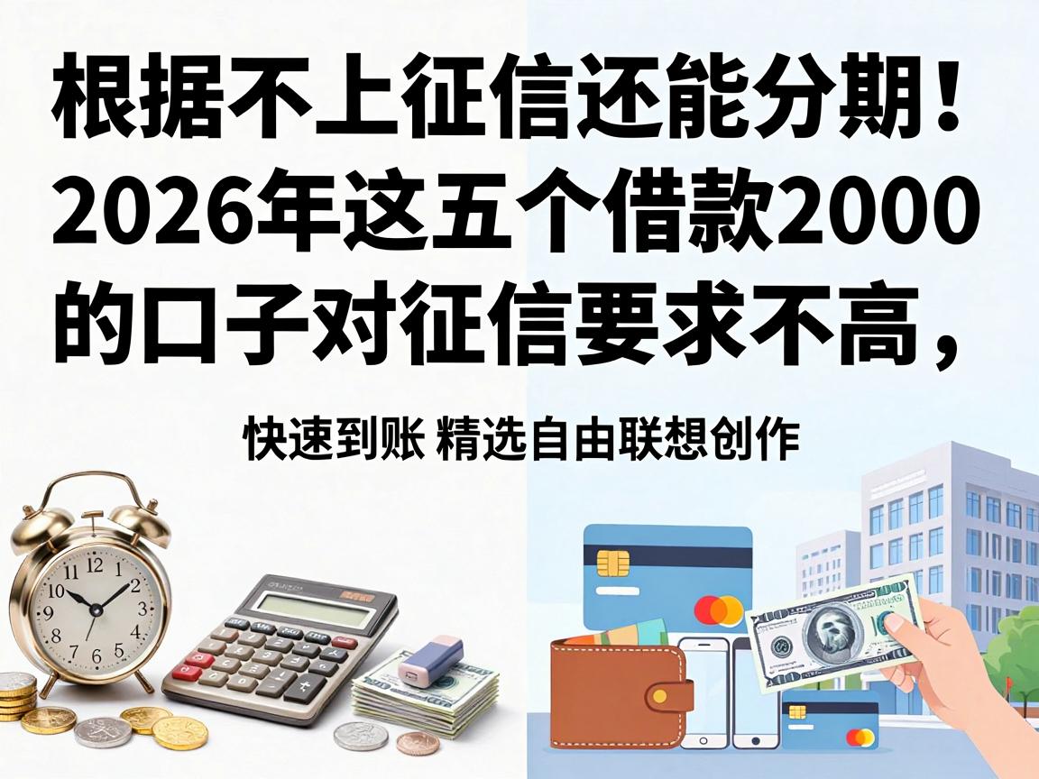 不上征信还能分期！2026年这五个借款2000的口子对征信要求不高，快速到账精选