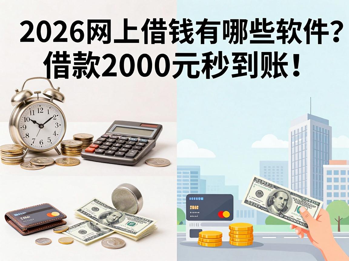 2026网上借钱有哪些软件好?实测这5个平台,借款2000元秒到账!