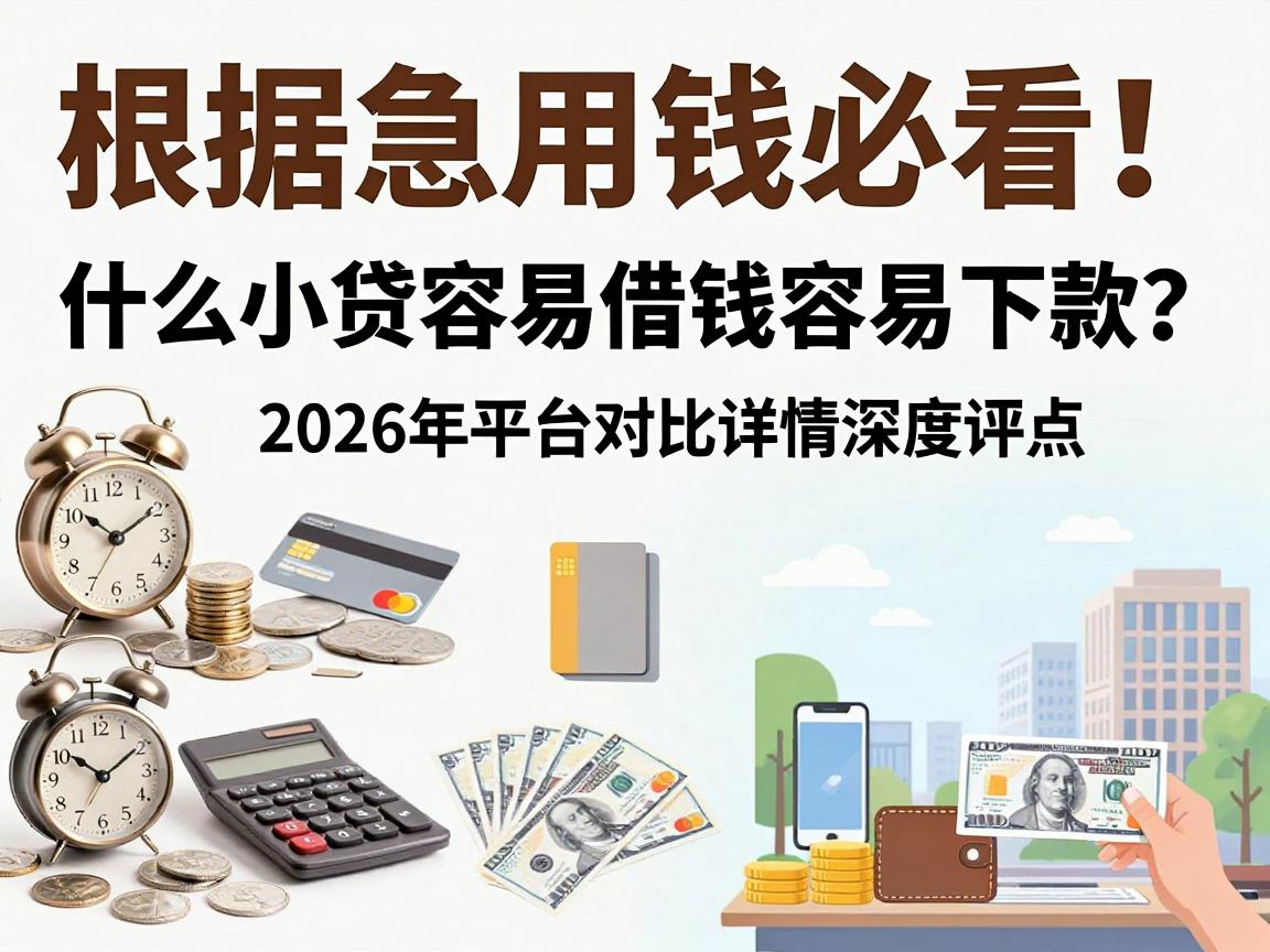 急用钱必看！什么小贷容易借钱容易下款？2026年平台对比详情深度评点