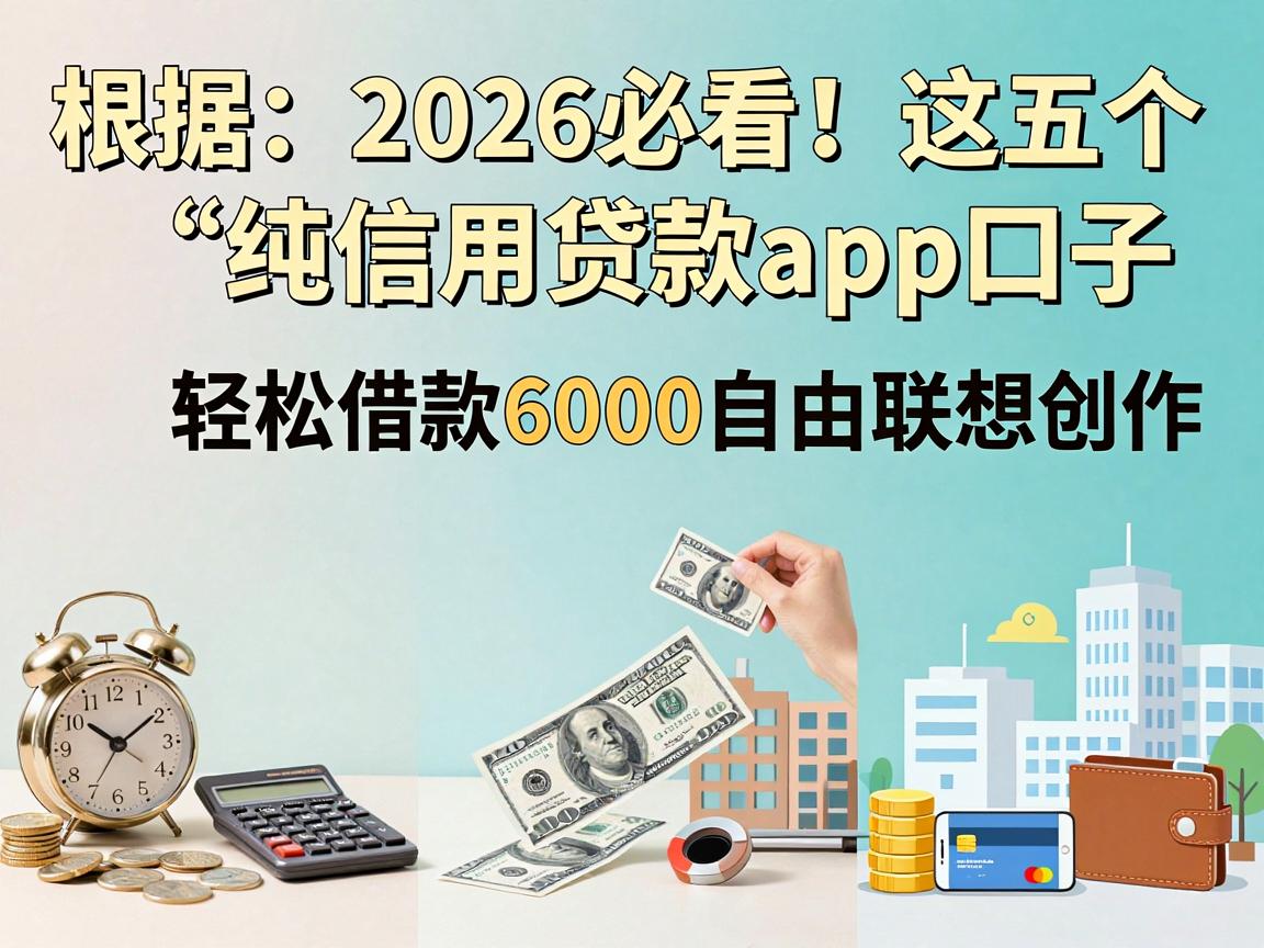 2026必看！这五个纯信用贷款app口子，轻松借款6000