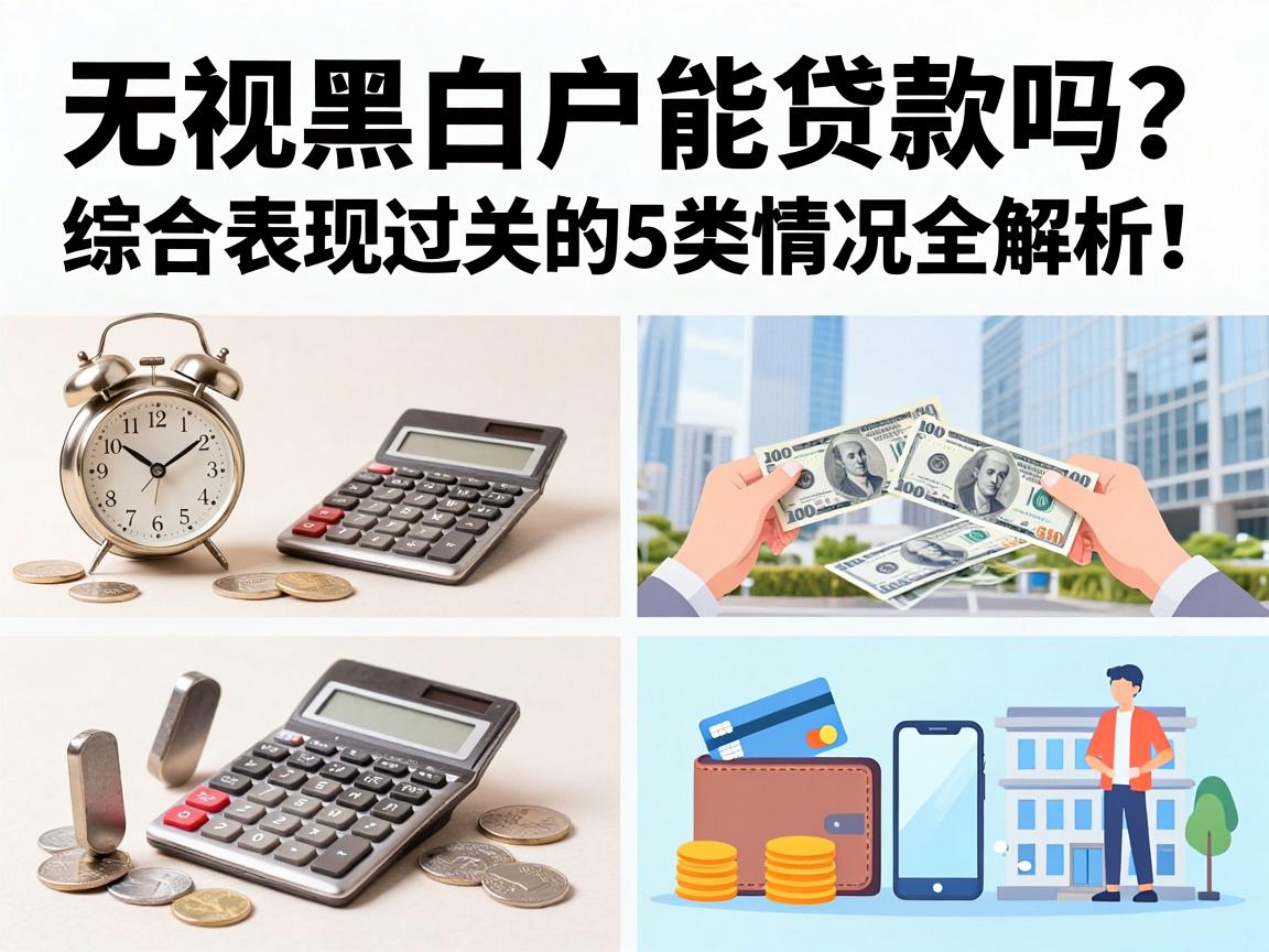 无视黑白户能贷款吗？综合表现过关的5类情况全解析！