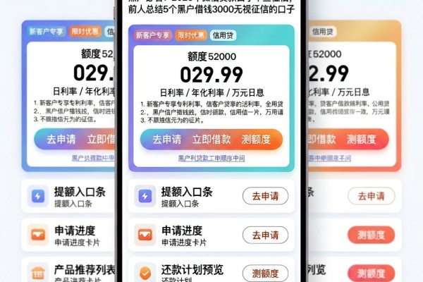 黑户必看！2026年微信贷款口子不查征信，前人总结5个黑户借钱3000无视征信的口子