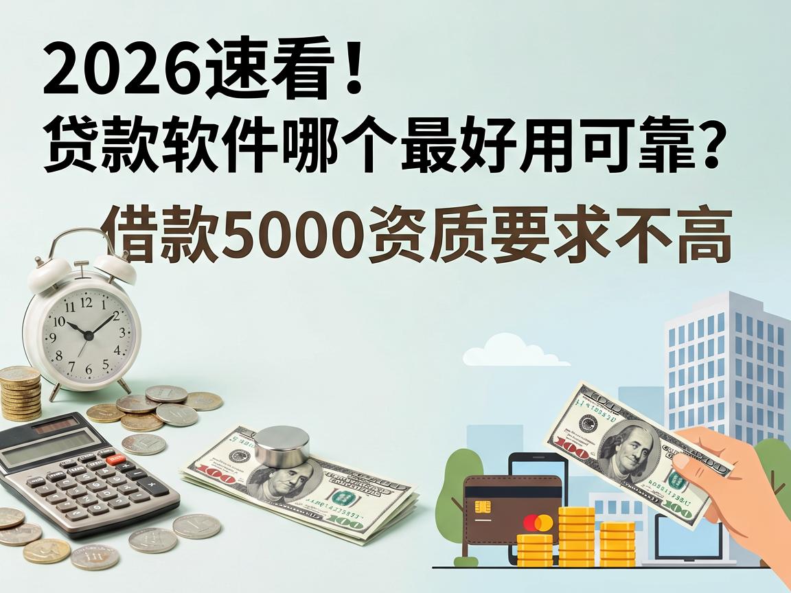 2026速看!贷款软件哪个最好用可靠?借款5000资质要求不高平台亲测推荐