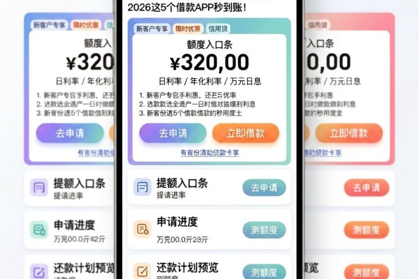 有身份证和手机号就能在微信借钱？2026这5个借款APP秒到账！