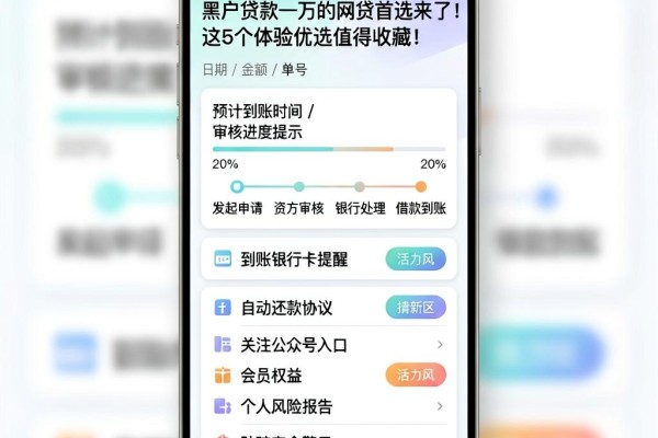 黑户贷款一万的网贷首选来了!这5个体验优选值得收藏