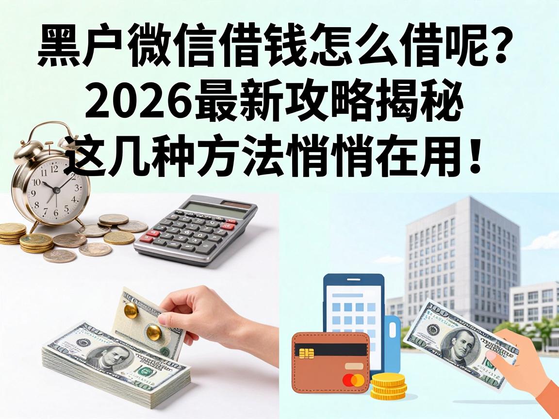 黑户微信借钱怎么借呢？2026最新攻略揭秘，这几种方法悄悄在用！