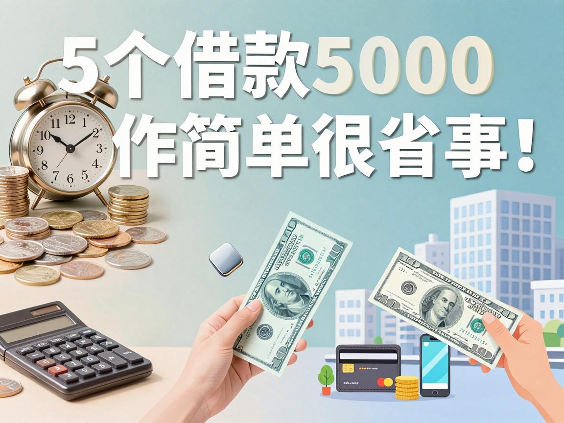 资质要求不高！这5个借款5000的软件操作简单很省事，什么软件贷款最快速通过一目了然