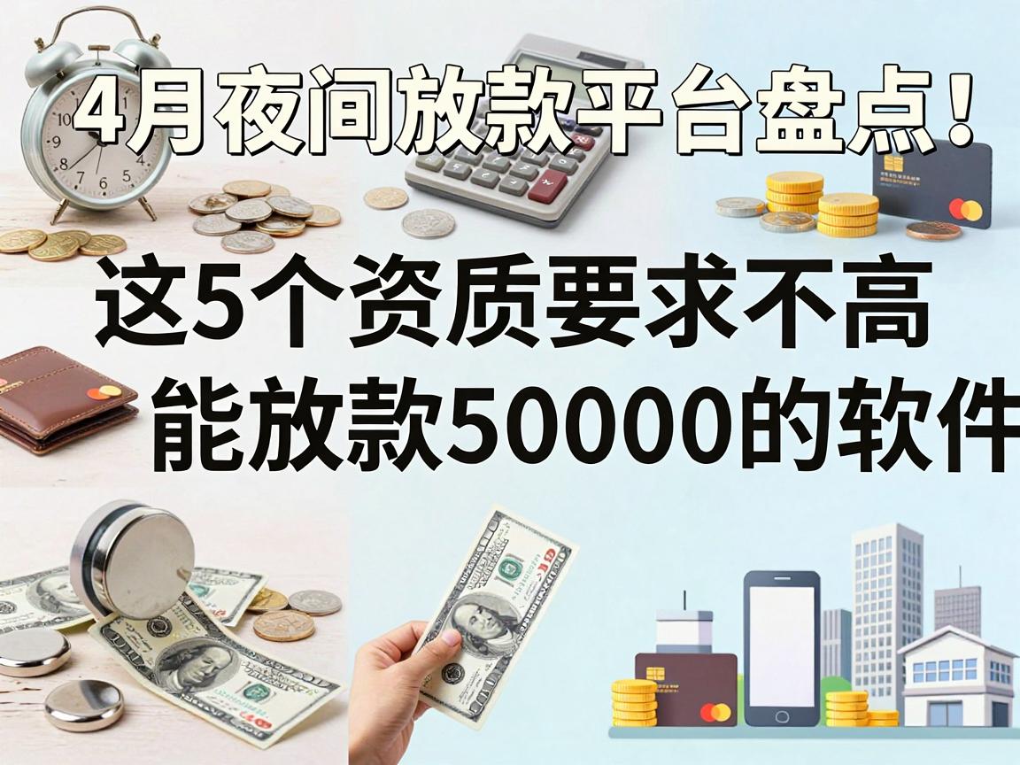 应急必看！4月夜间放款平台盘点：这5个资质要求不高、能放款50000的软件值得依靠