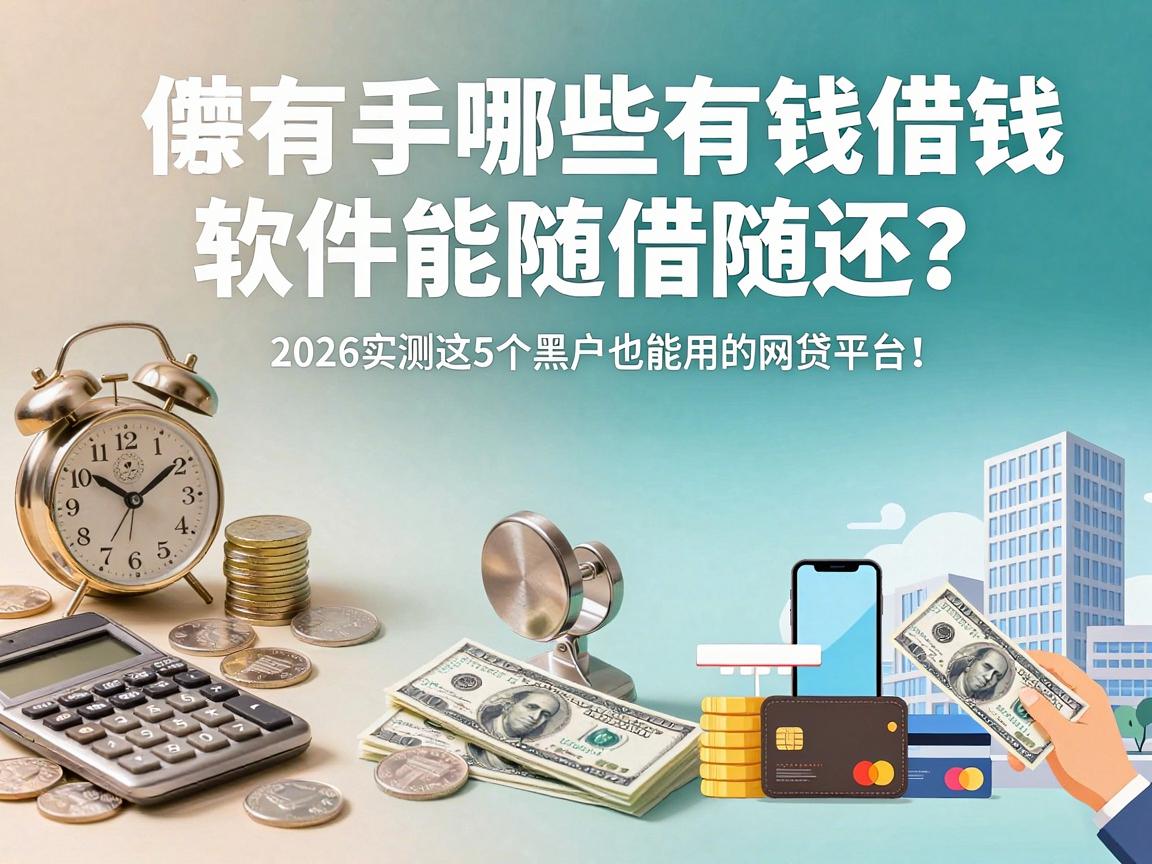 手机上有哪些借钱软件能随借随还？2026实测这5个黑户也能用的网贷平台！