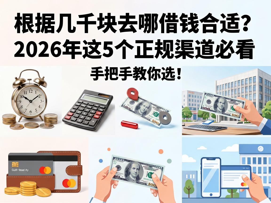 几千块去哪借钱合适？2026年这5个正规渠道必看，手把手教你选！