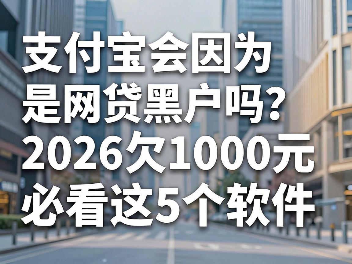 支付宝会因为是网贷黑户吗？2026欠1000元必看这5个软件