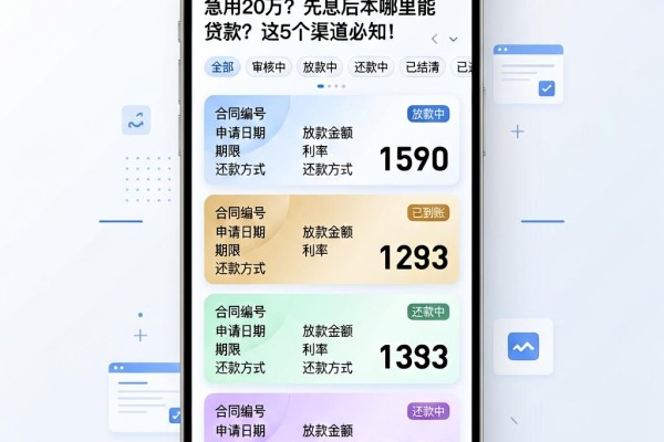 急用20万?先息后本哪里能贷款?这5个渠道必知!