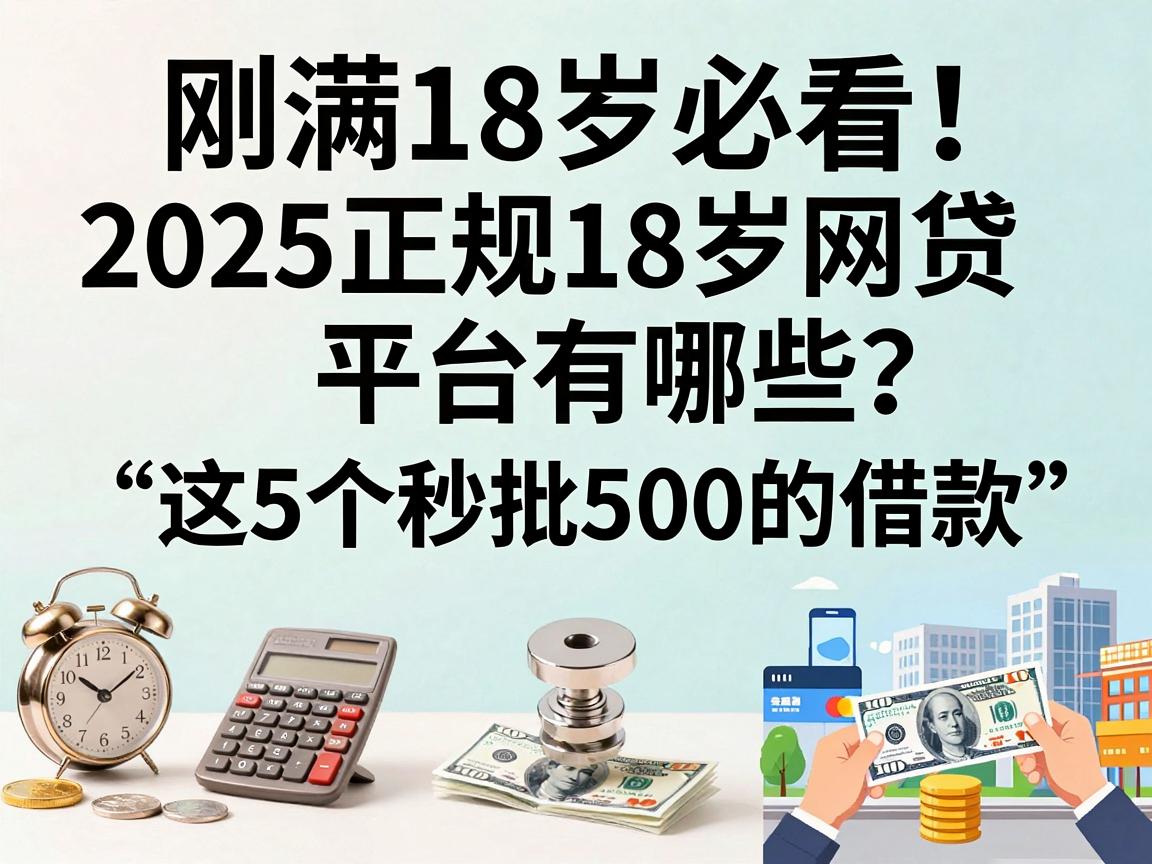 刚满18岁必看！2025正规18岁网贷平台有哪些？这5个秒批500的借款APP真心靠谱
