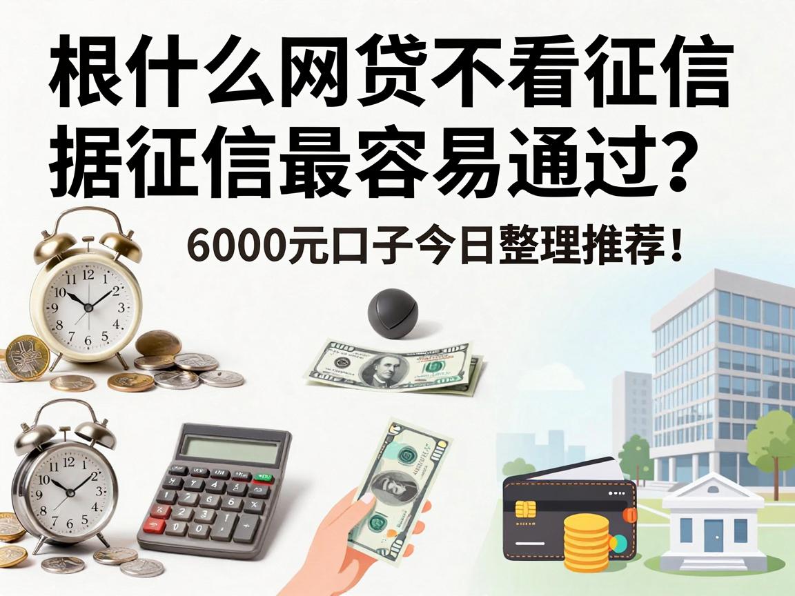 什么网贷不看征信最容易通过？这5个对征信要求不高的借款平台，6000元口子今日整理推荐！