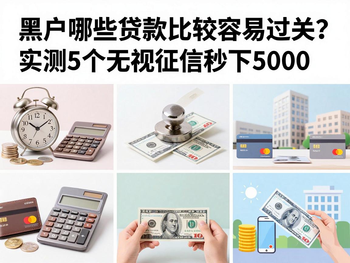 黑户哪些贷款比较容易过关?实测5个无视征信秒下5000的借款渠道