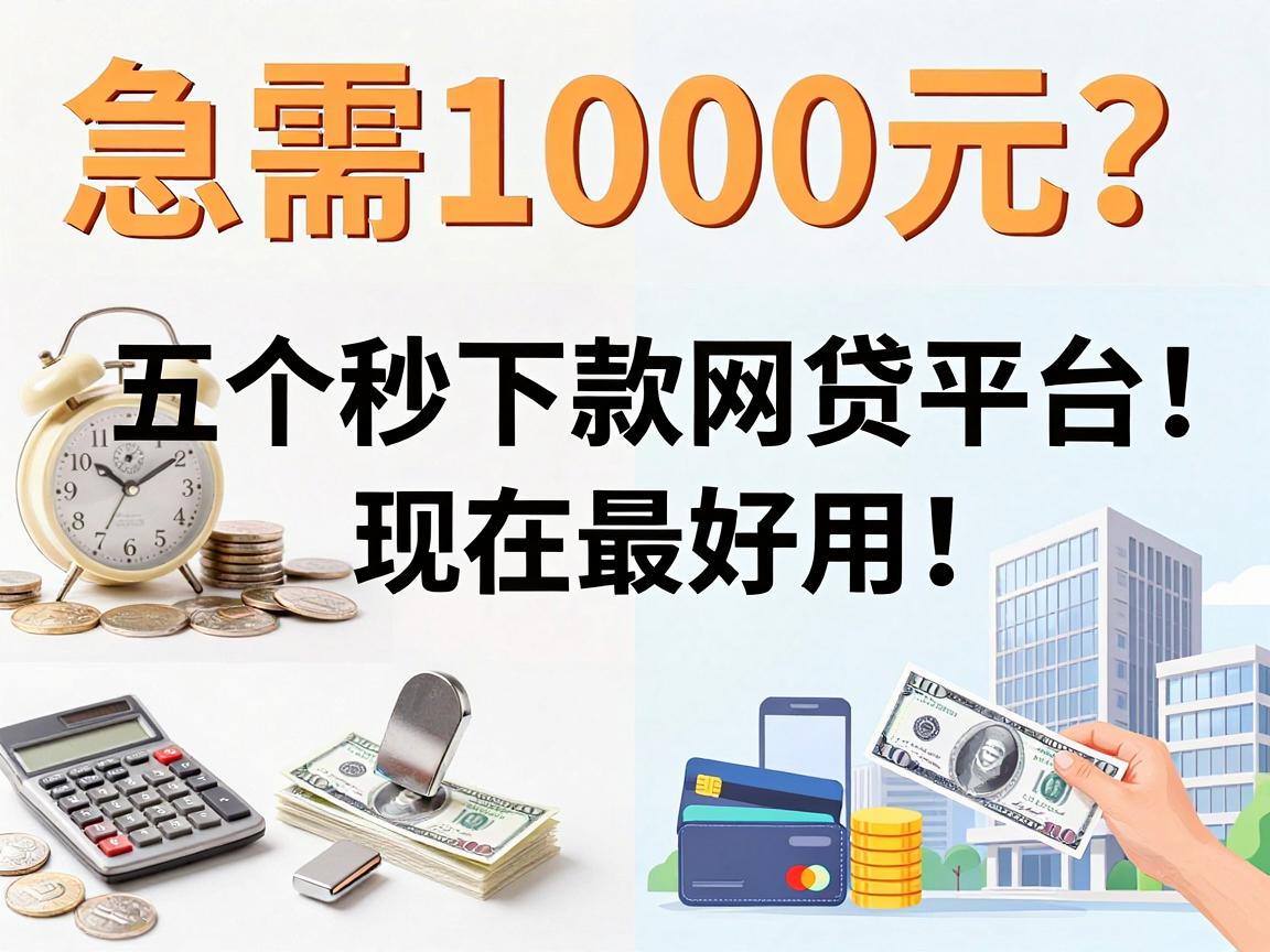 急需1000元？这五个秒下款网贷平台现在最好用！