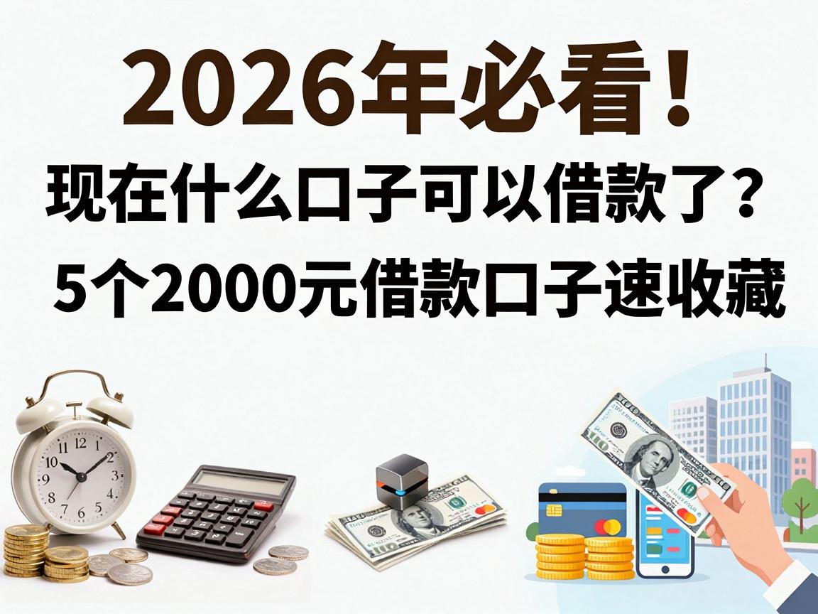 2026年必看！现在什么口子可以借款了？这5个2000元借款口子速收藏