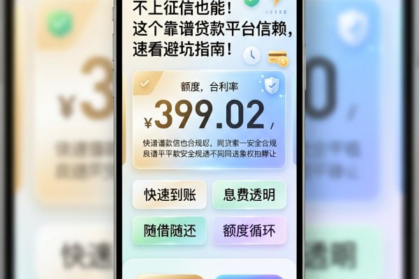 不上征信也能！这个靠谱贷款平台信赖，速看避坑指南