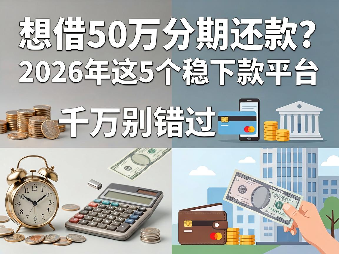 想借50万分期还款？2026年这5个稳下款平台千万别错过
