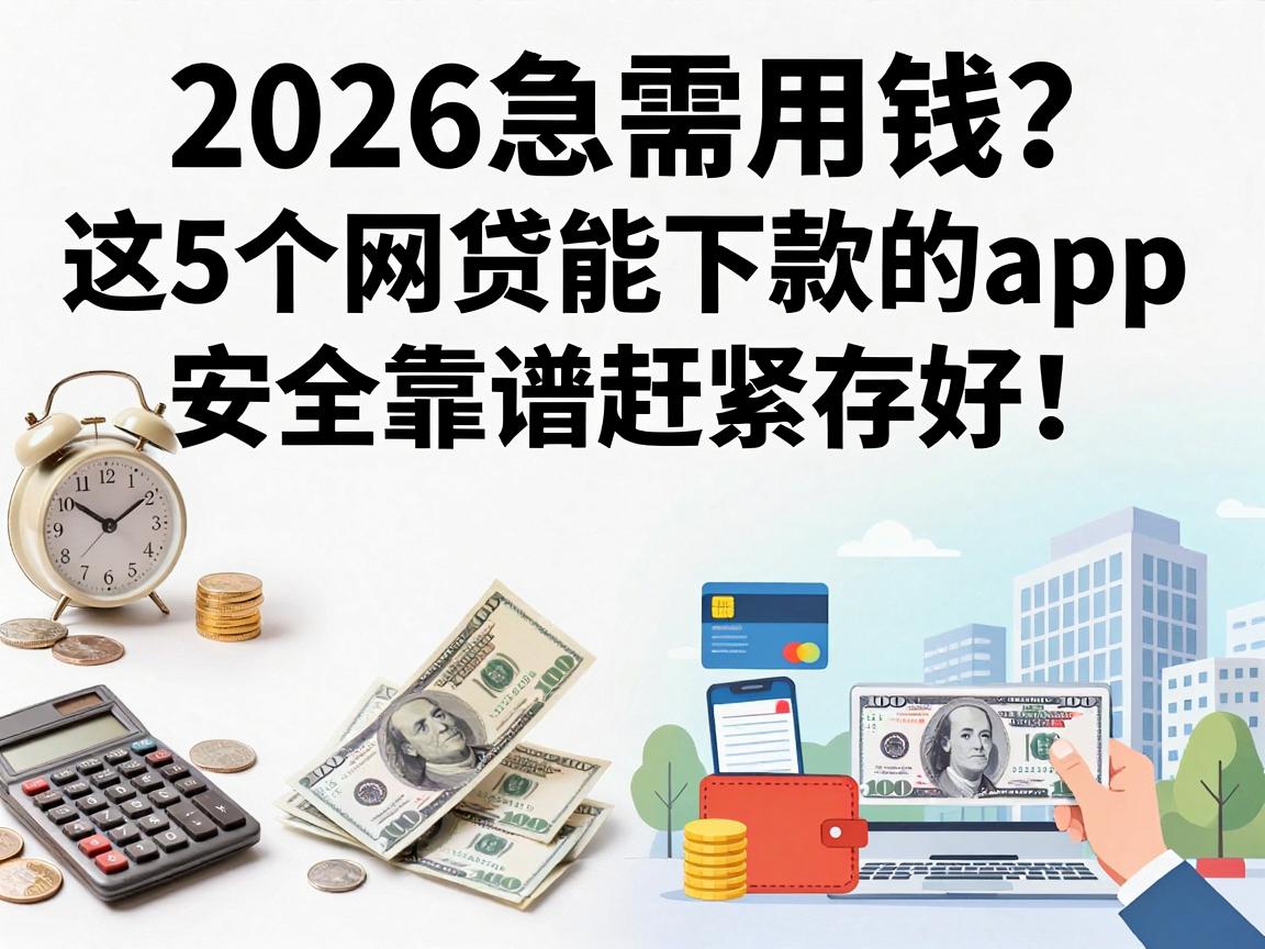 2026急需用钱？这5个网贷能下款的app，安全靠谱赶紧存好！