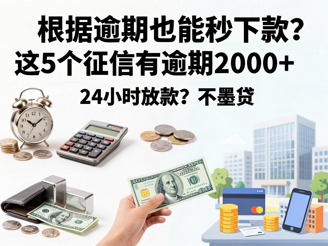 逾期也能秒下款？这5个征信有逾期2000也过的网贷，24小时放款不墨迹