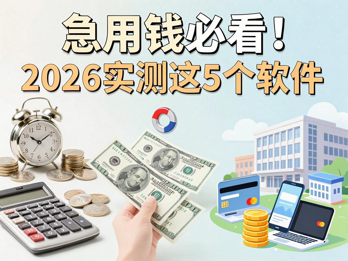 急用钱必看！2026实测这5个软件，教你哪里快速借到六万