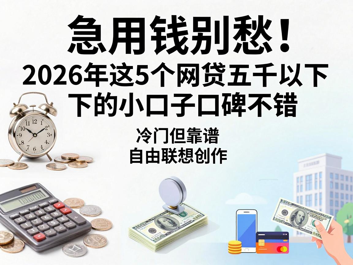 急用钱别愁！2026年这5个网贷五千以下的小口子口碑不错，冷门但靠谱