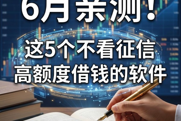 6月亲测!这5个不看征信高额度借钱的软件,无视征信秒批放款