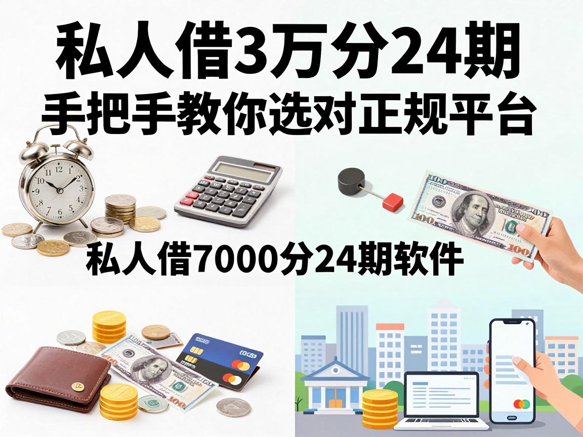 私人借3万分24期，手把手教你选对正规平台，附私人借7000分24期软件实测推荐
