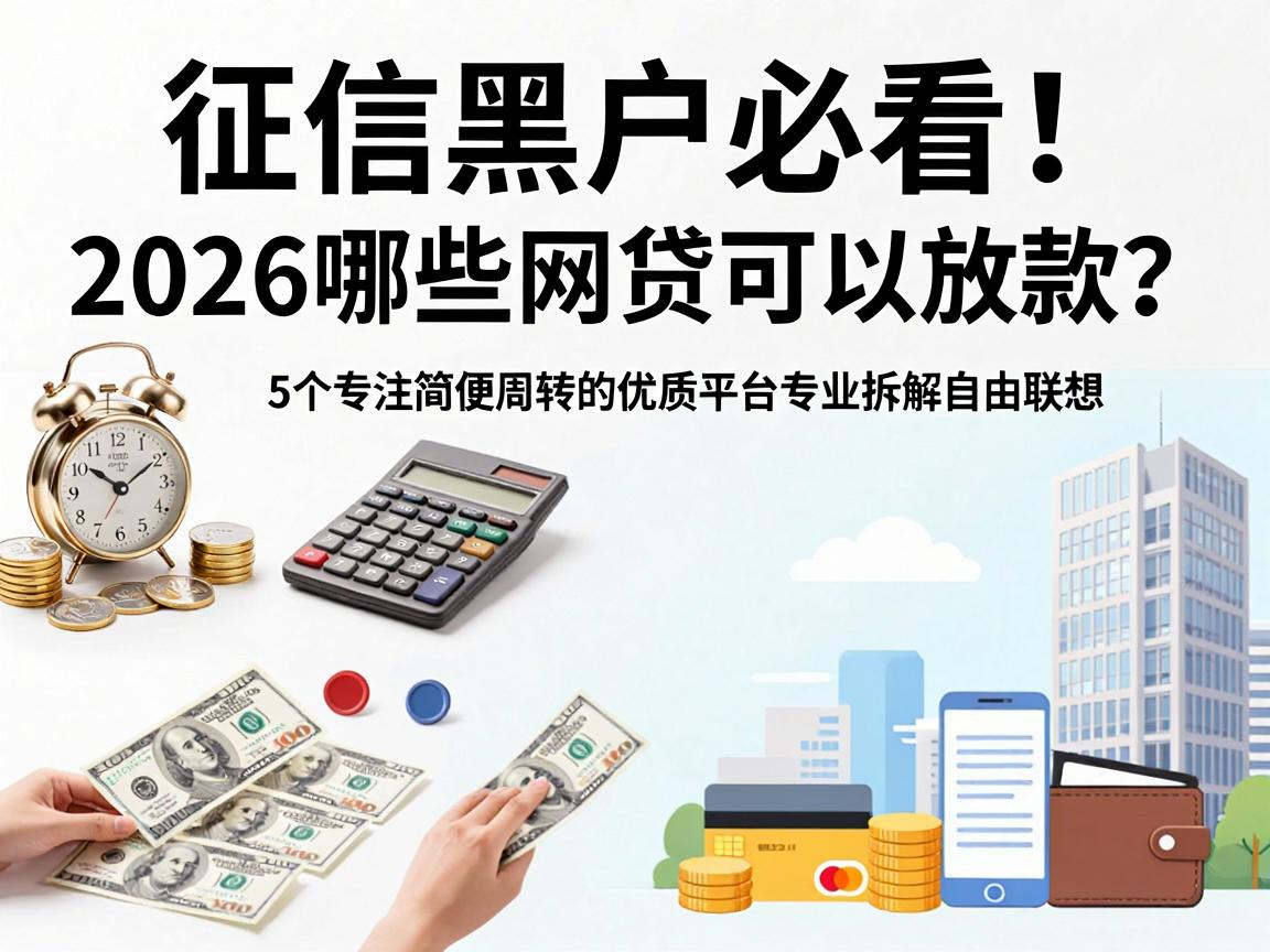 征信黑、征信烂、征信黑户必看!2026哪些网贷可以放款?5个专注简便周转的优质平台专业拆解