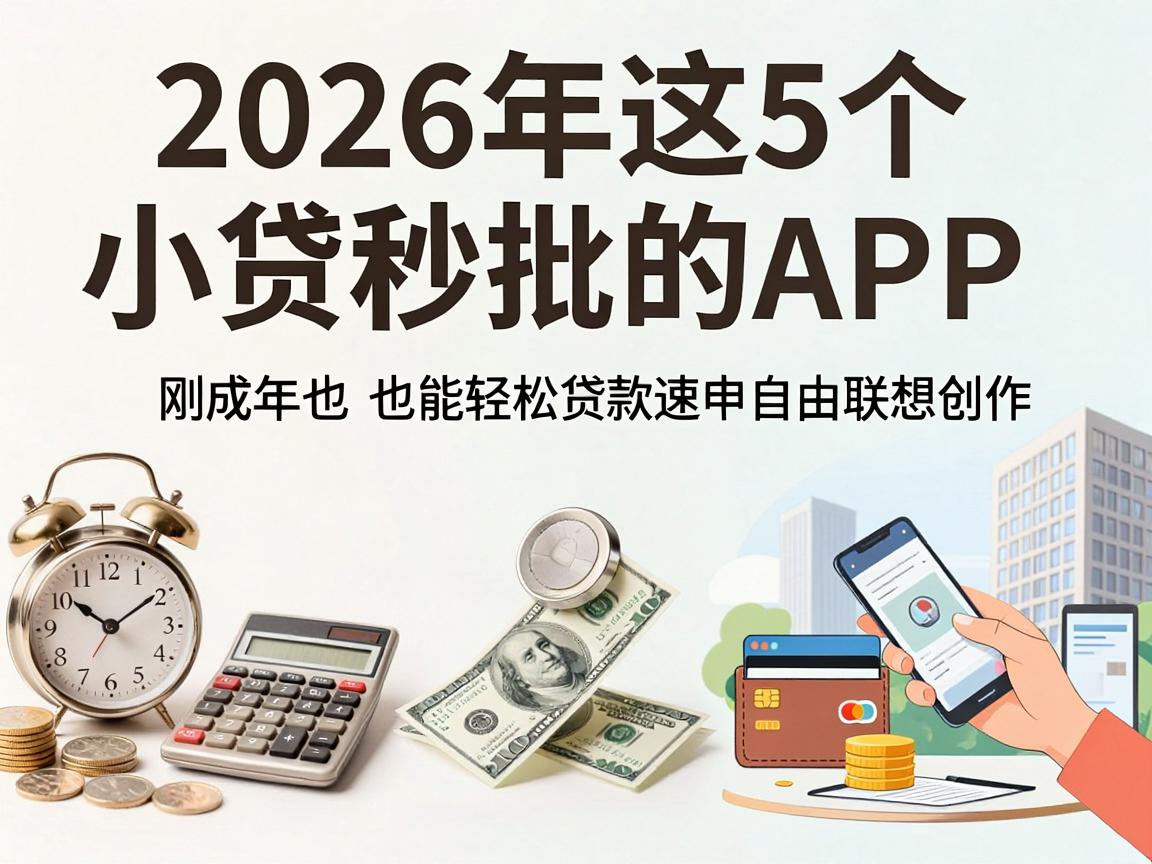 黑户必看!2026年这5个小贷秒批的APP,刚成年也能轻松贷款速申
